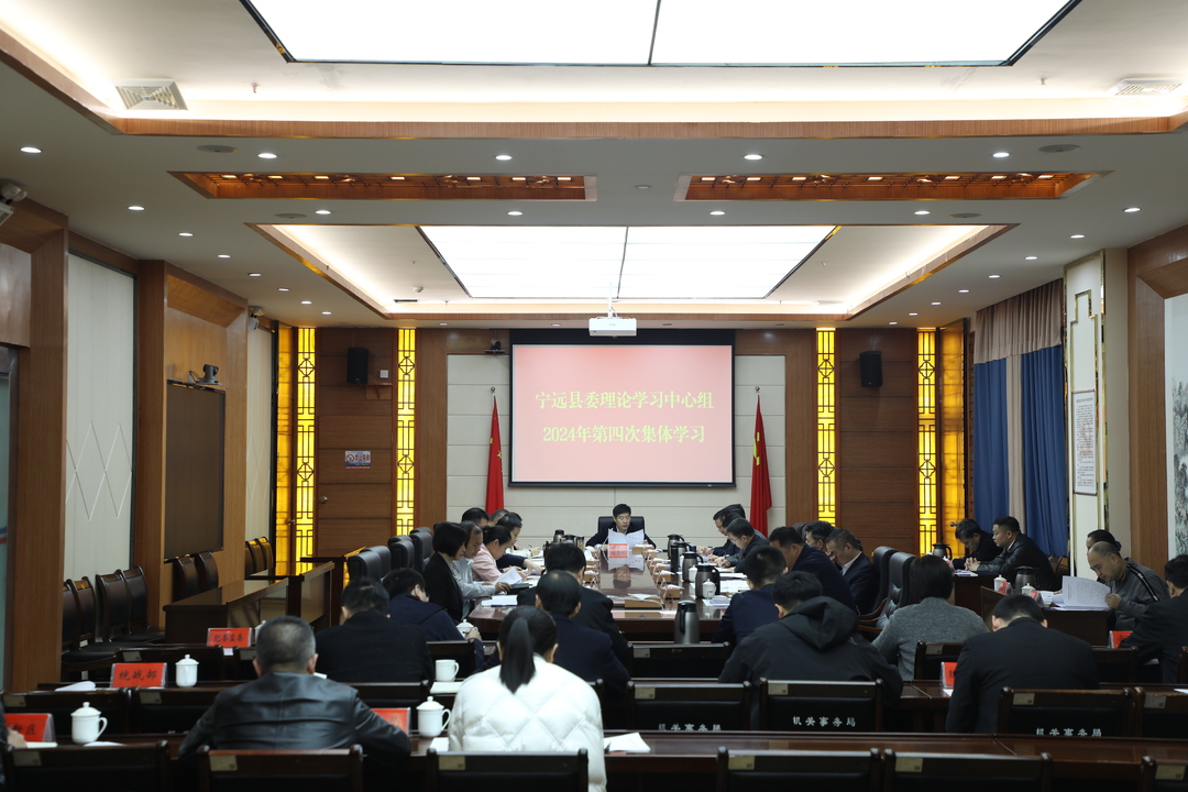 宁远县委理论学习中心组举行2024年第4次集体学习