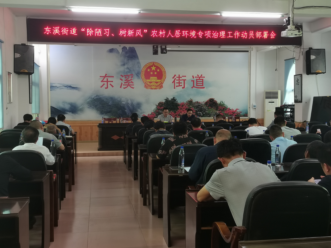 宁远县东溪街道召开“除陋习、树新风”农村人居环境专项治理工作动员部署会