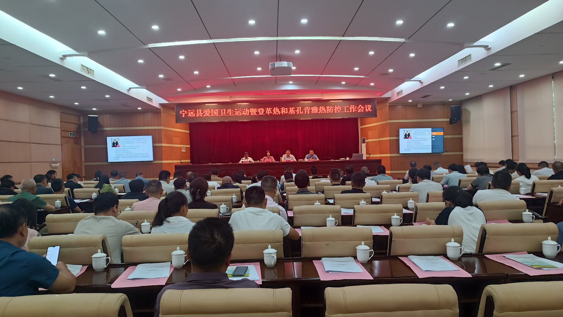 宁远县爱国卫生运动暨登革热和基孔肯雅热防控工作会议召开