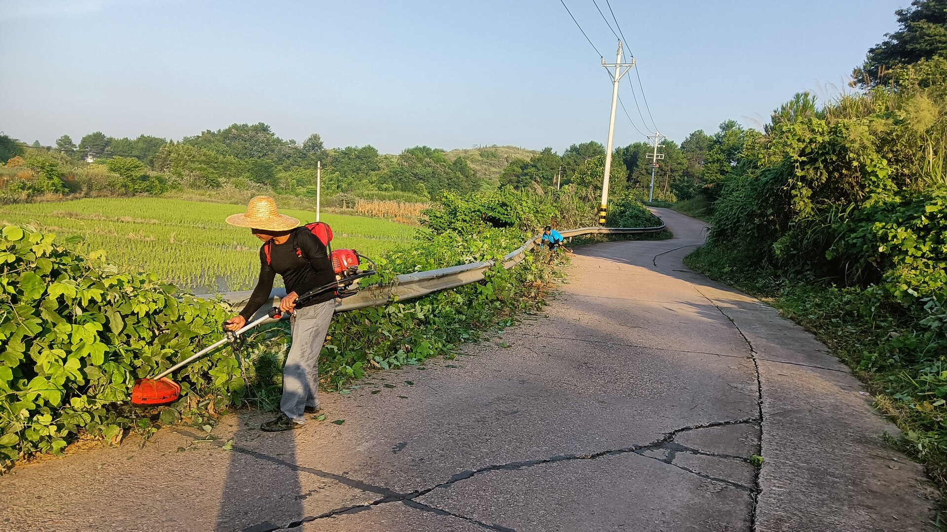 寧遠(yuǎn)保安鎮(zhèn)：開(kāi)展道路沿線雜草清理行動(dòng)