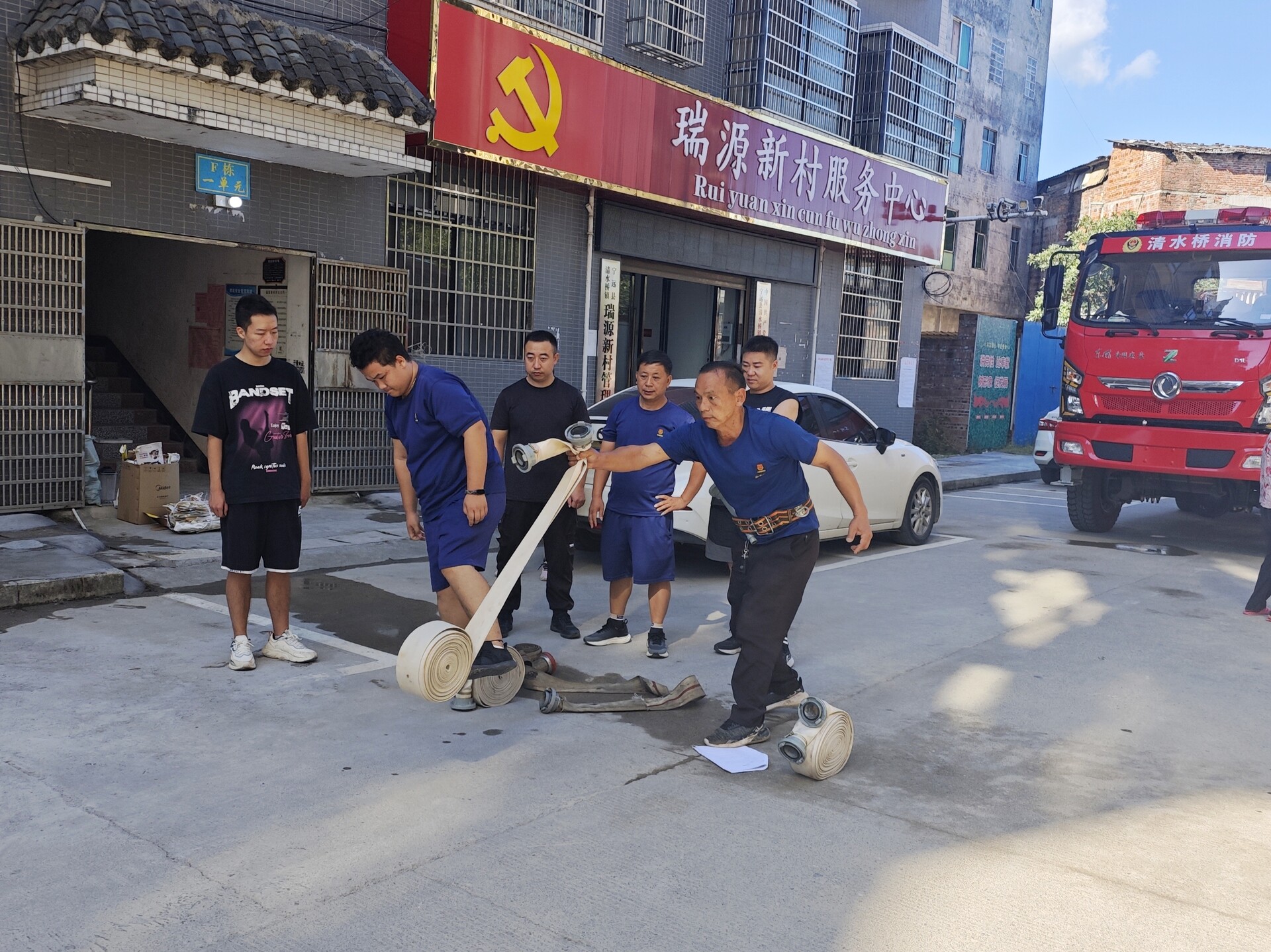 宁远清水桥镇：消防演练筑防线