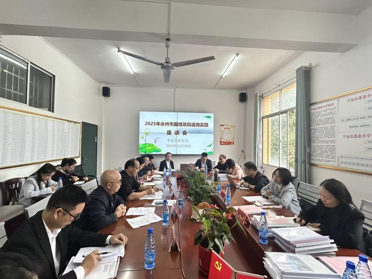 永州市国培项目返岗实践指导活动走进宁远县莲花小学