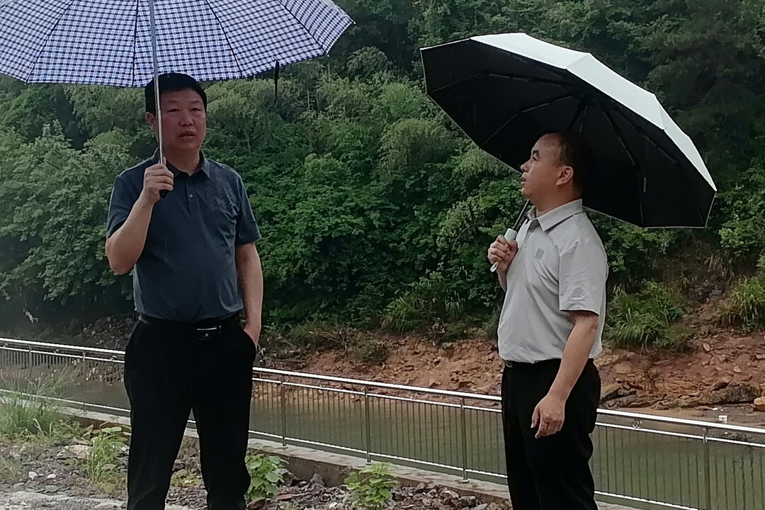 吴新波深入桐山街道调研督导防汛工作