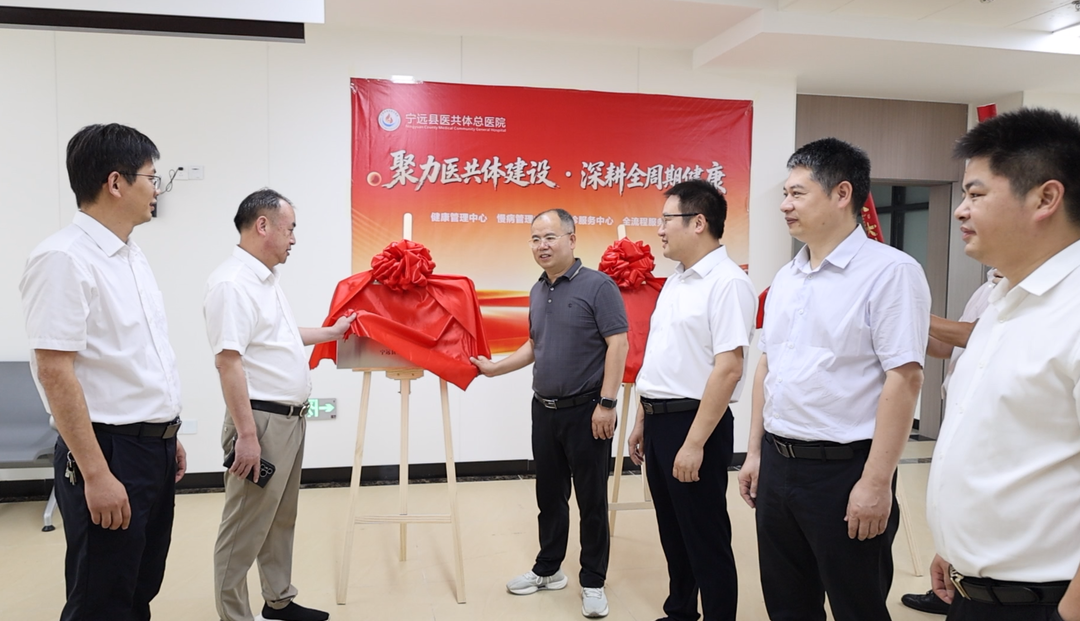 宁远县医共体四大服务中心集中揭牌