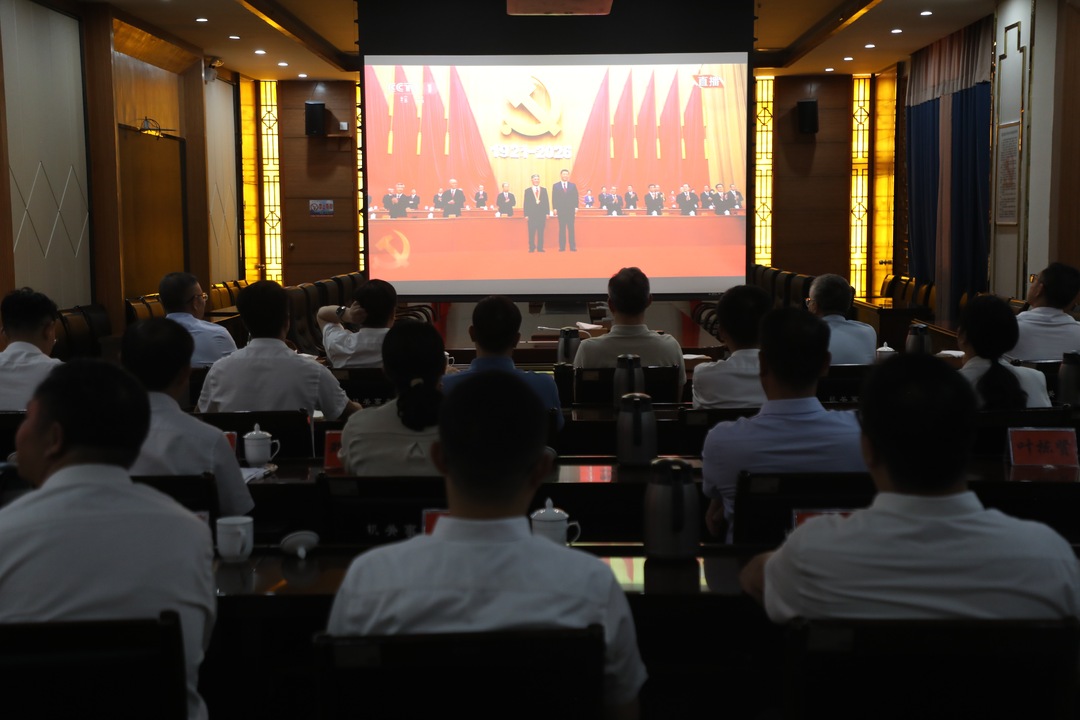 宁远集中组织收看庆祝中国共产党成立105周年大会直播