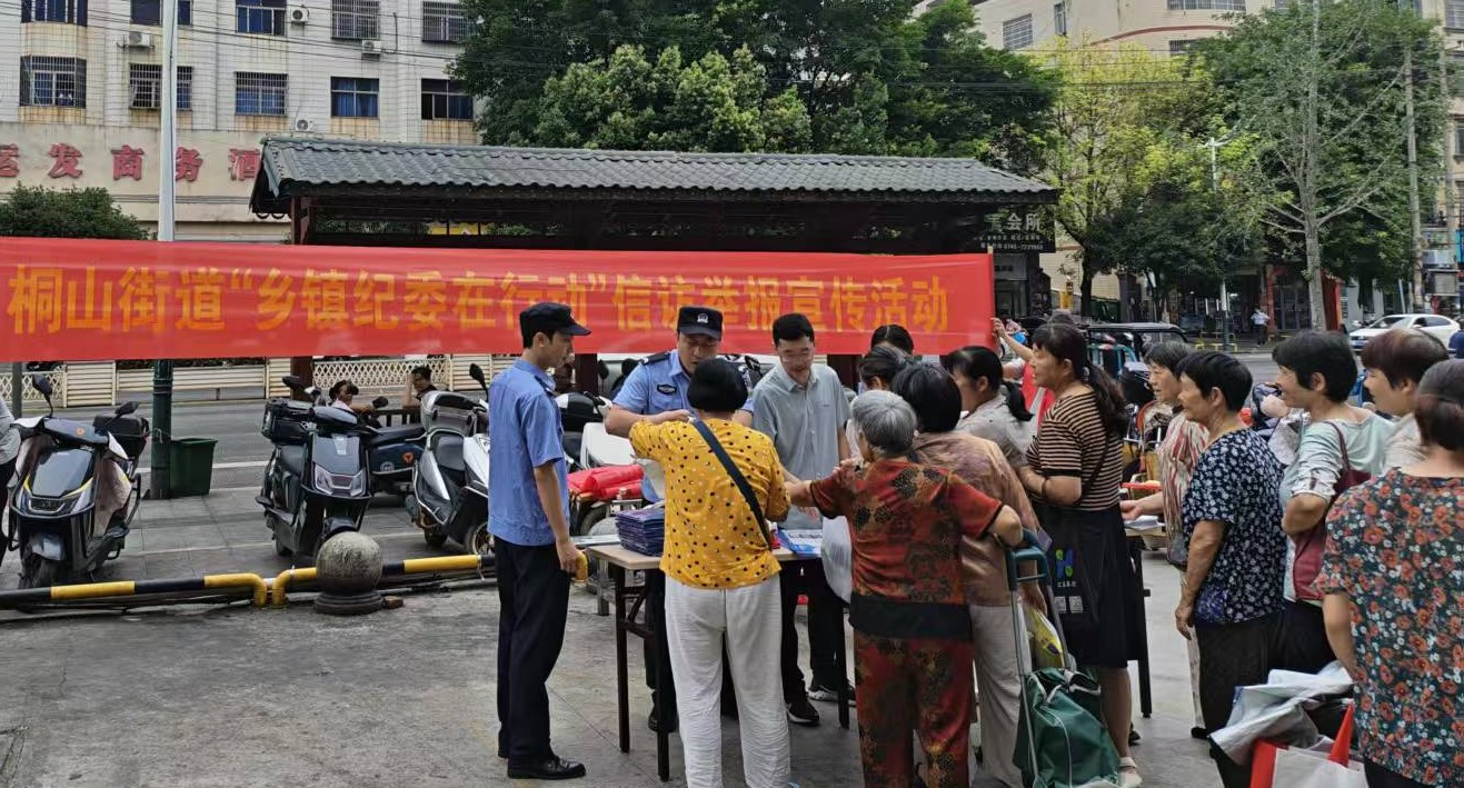 宁远县桐山街道：纪法宣传进广场