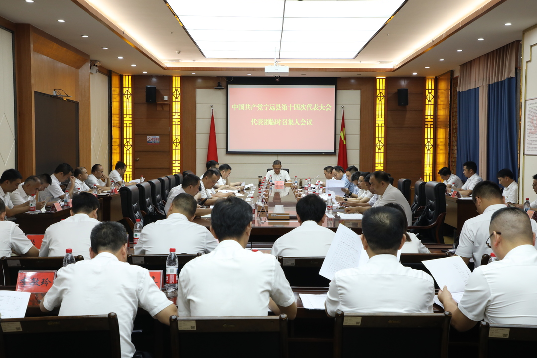 【聚焦党代会 共话新发展】中国共产党宁远县第十四次代表大会召开代表团临时召集人会议