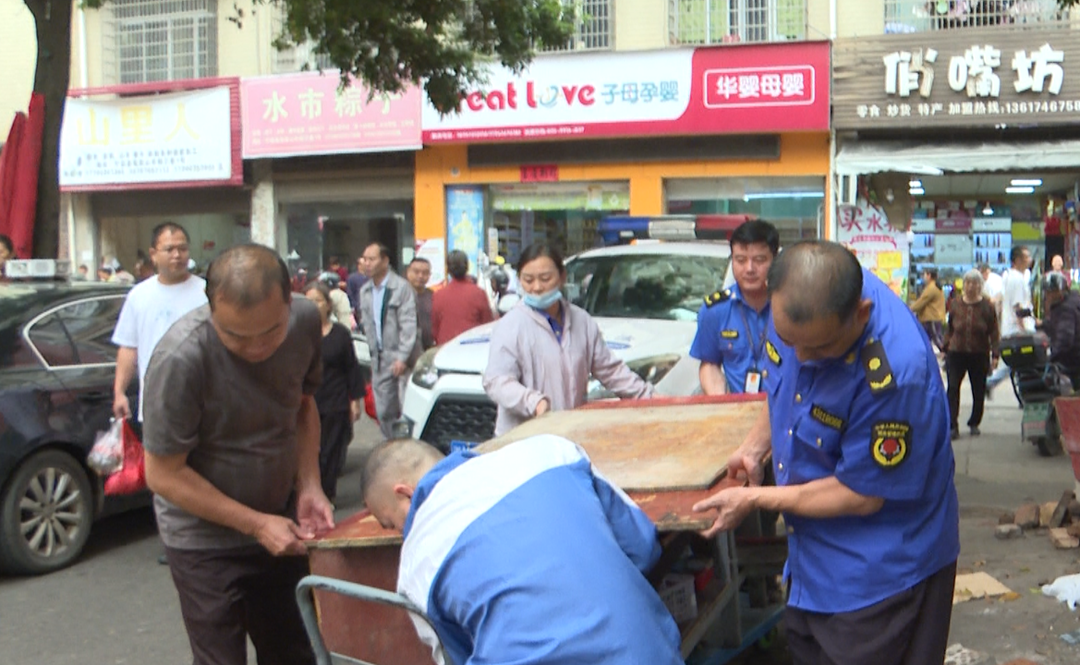 宁远开展市场周边市容秩序环境卫生专项整治行动