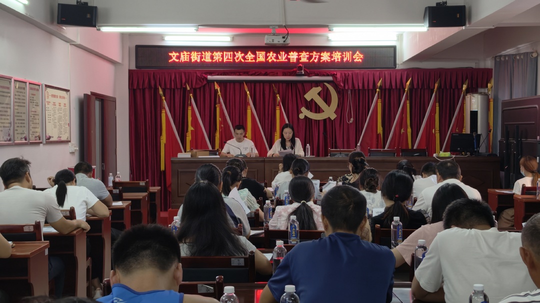 宁远县文庙街道：“培训+宣传”双轮驱动  筑牢“四农普”工作基础