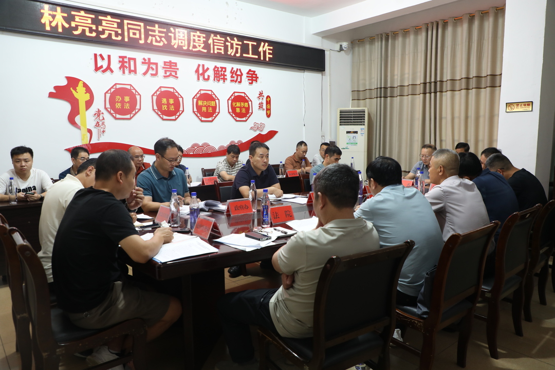 林亮亮调度全县信访工作并约访信访对象